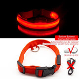 Limited-Time OFFER! SEE ME SAFE! LED Safety Dog Collar - USB or Button Battery Charging versions