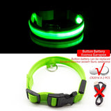 Limited-Time OFFER! SEE ME SAFE! LED Safety Dog Collar - USB or Button Battery Charging versions