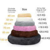 My Doggie Donut - Warm Soft Long Plush Dog Bed