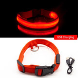 Limited-Time OFFER! SEE ME SAFE! LED Safety Dog Collar - USB or Button Battery Charging versions