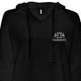 Namaste - Women's Lightweight Hooded Sweatshirt - Embroidered Logo